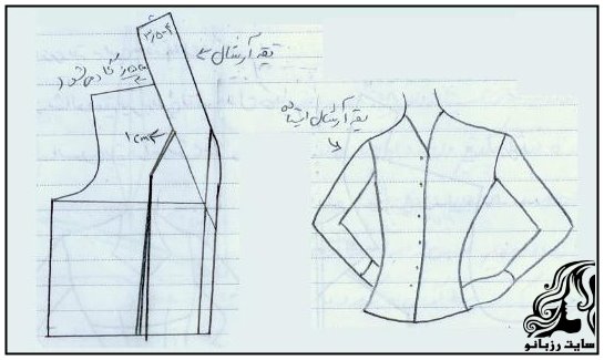 آموزش دوخت يقه آرشال ايستاده - rzbano 377 10