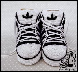 بافتنی و آموزش بافت پاپوش به شکل کتانی - tap20shoes20sneakers 01