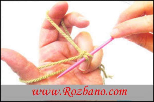 آموزش نحوه سر انداختن و ساده بافی
