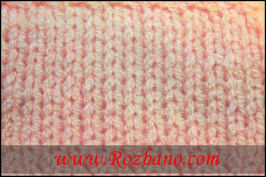 آموزش ساده بافی در بافتنی