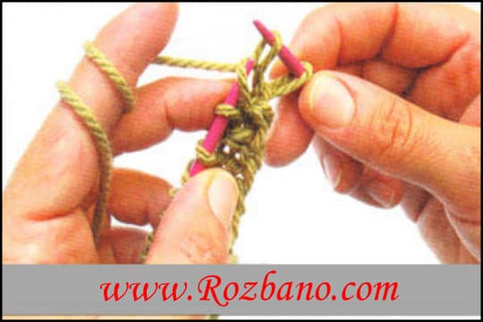 آموزش گام به گام و تصویری ساده بافی