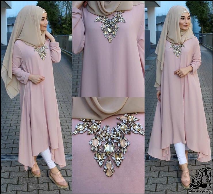 مدل های جدید و شیک مانتو با حجاب کامل