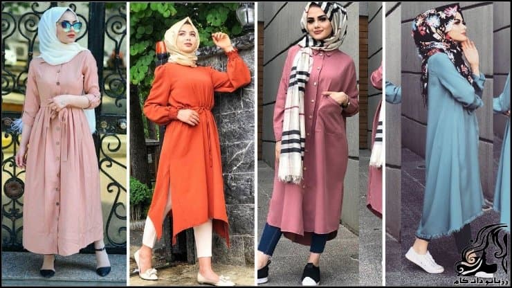 مدل مانتو شیک مجلسی با حجاب کامل