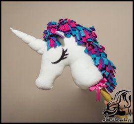 آموزش تصویری ساخت اسب تک شاخ - unicorn hobbyhorse 09 compressor