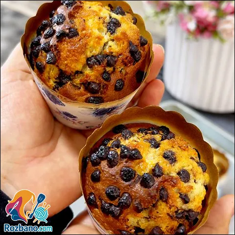 طرز تهیه مافین موز و شکلات مرحله به مرحله