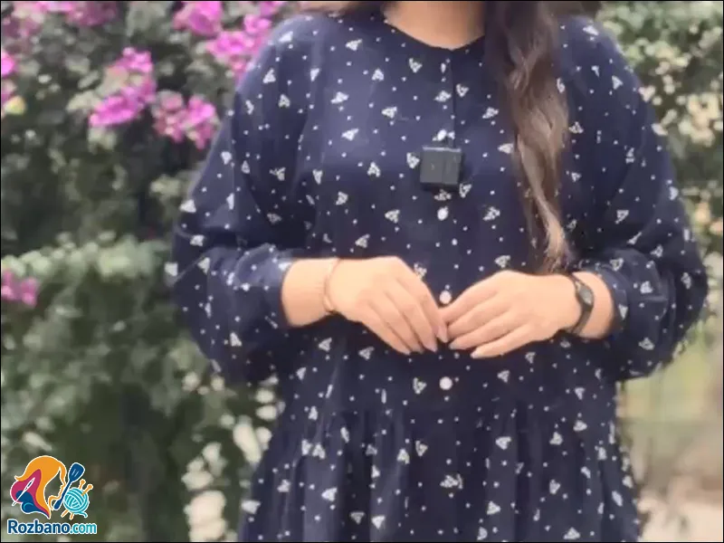 دوخت شومیز مانتویی ترند زنانه با پارچه اقتصادی