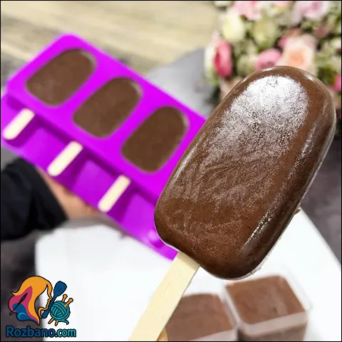 آموزش بستنی شکلاتی رژیمی و کم کالری خانگی