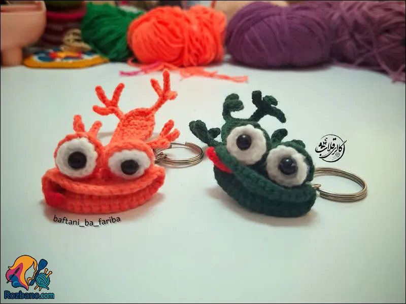 آموزش سرکلیدی قلاب بافی با طرح غورباقه بانمک