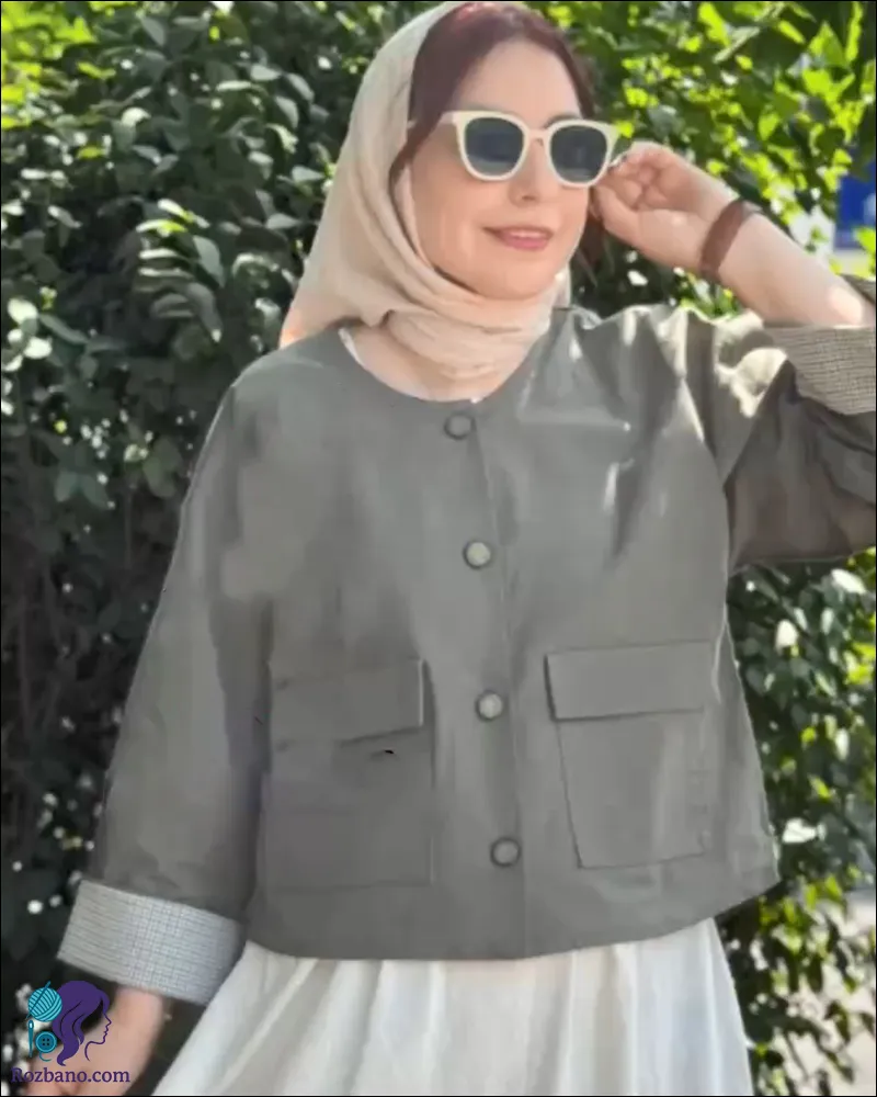 آموزش دوخت کراپ کت شیک بدون نیاز به الگو