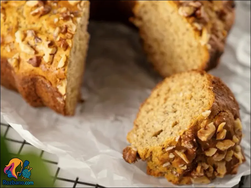 کیک خرما و گردو بدون شکر اضافه با طعم طبیعی و سالم