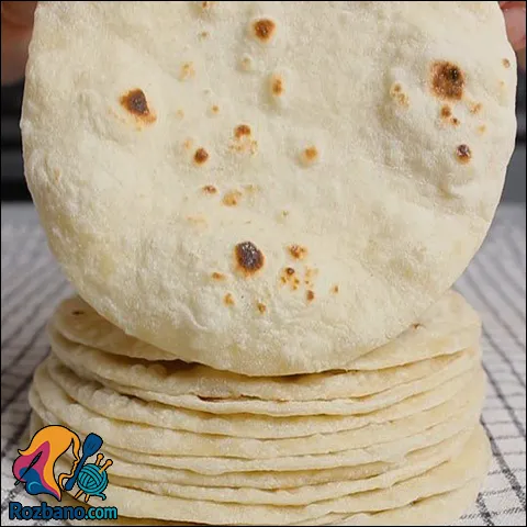 طرز تهیه نان تاکو در منزل با مواد ساده و فوری