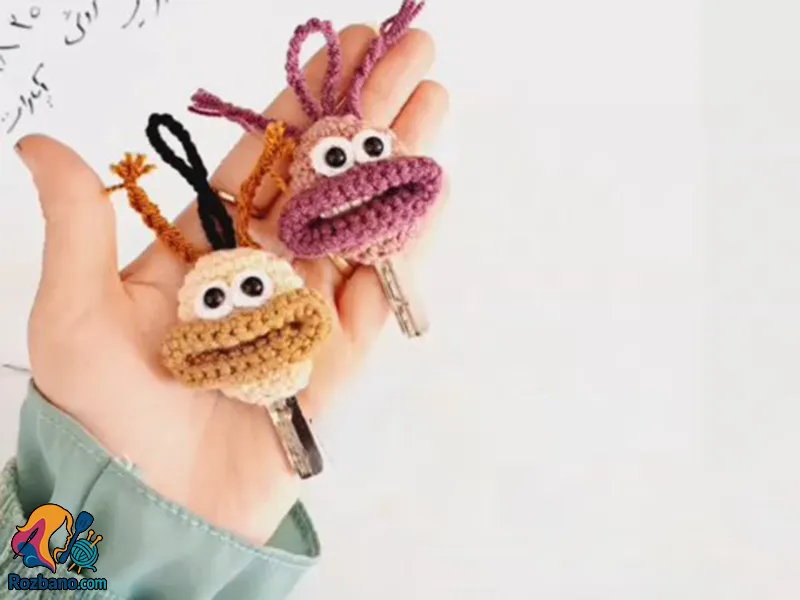 آموزش کاور کلید فانتزی قلاب بافی در خانه