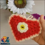 آموزش رایگان اسکاچ قلبی قلاب بافی برای مبتدی ها