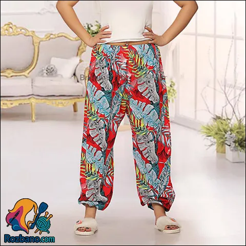 دوخت شلوار راحتی زنانه سه سوته با آموزش ویدئویی