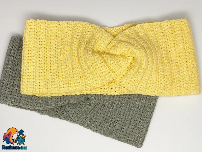 بافت تل سر گره ای با قلاب بافی مرحله به مرحله