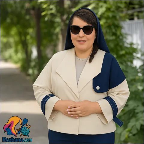آموزش دوخت کت زنانه شیک همراه با الگو کت زنانه