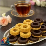 طرز تهیه شیرینی کنجدی شکلاتی خوشمزه و خانگی