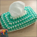 آموزش بافت کاور دستمال کاغذی شیک و زیبا