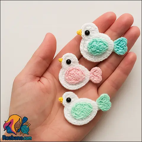 آموزش ویدئویی بافت جوجه کوچک تزئینی مرحله به مرحله