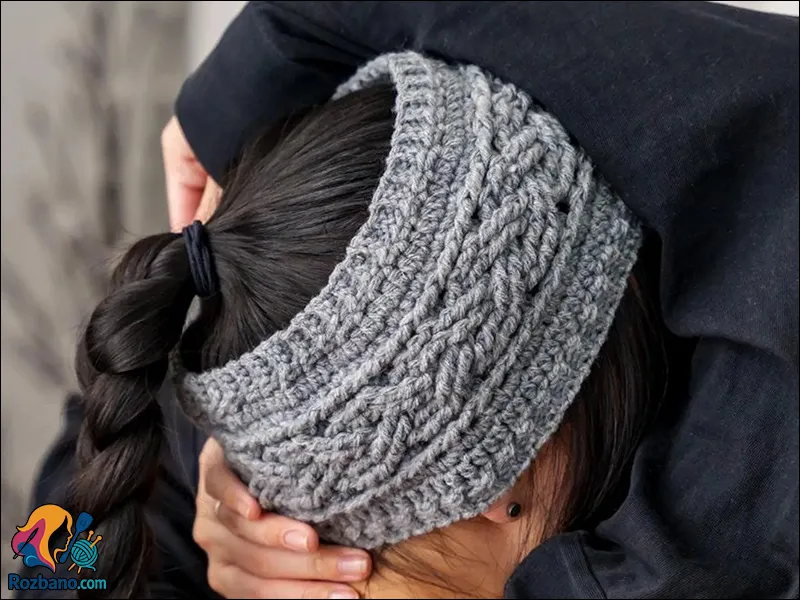 مدل های جدید بافت هدبند ژورنالی ساده و شیک