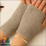 آموزش مرحله به مرحله بافت دستکش زنانه ساده