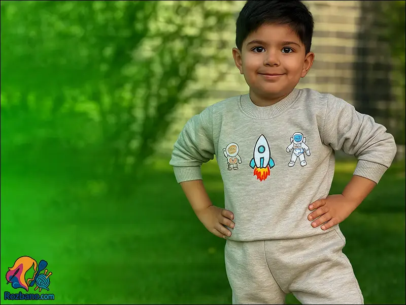 دوخت ست پاییزی بچه گانه با آموزش کامل رایگان