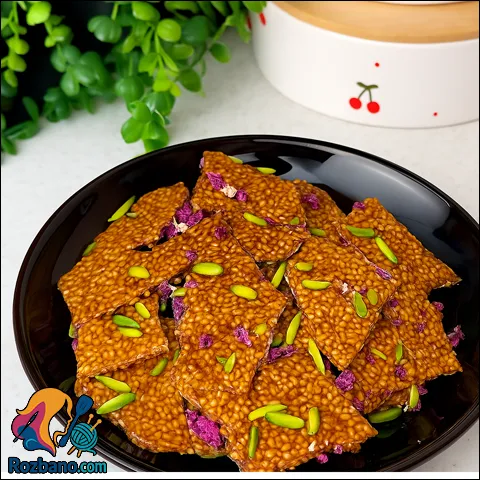 طرز تهیه سوهان کنجدی سه سوته و خوشمزه در خانه
