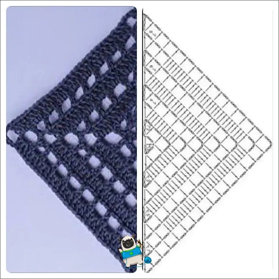 آموزش بافت باندانا به همراه نقشه بافت