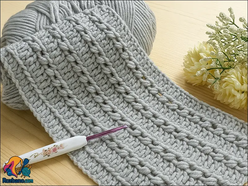 بافت شالگردن اسپرت شیک برای زمستان