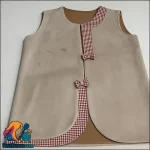 آموزش گام به گام دوخت وست پاییزی با پارچه جیر