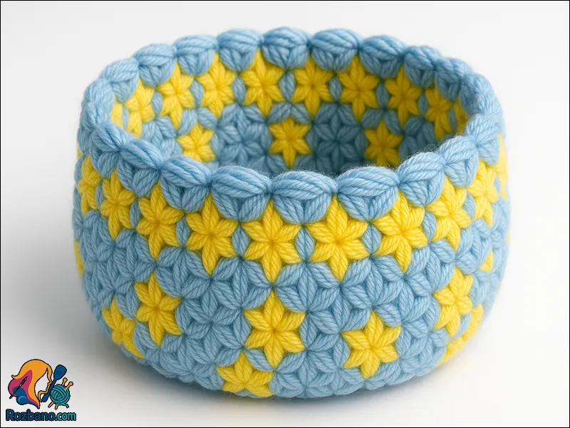 آموزش بافت پترن ستاره ای مرحله به مرحله