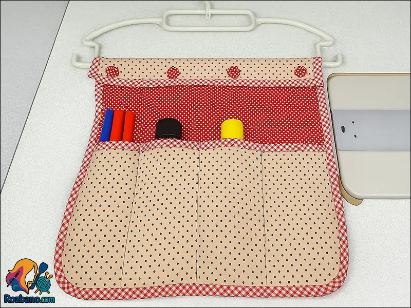 آموزش خیاطی دوخت نظم دهنده پارچه ای کاربردی در خانه