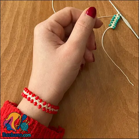 آموزش کامل بافت دستبند کریستالی همراه نکات کاربردی