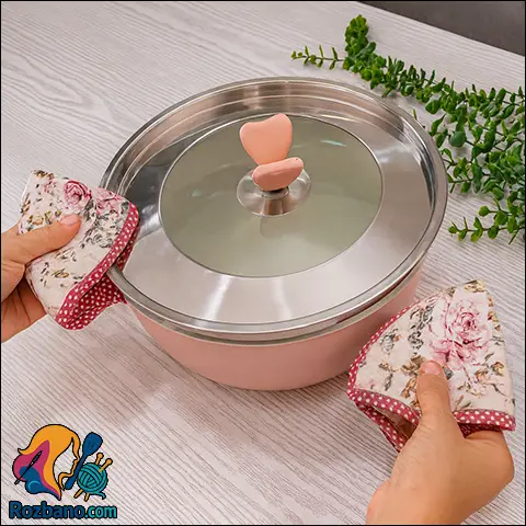 دوخت دستگيره قابلمه آموزش خياطي براي منزل