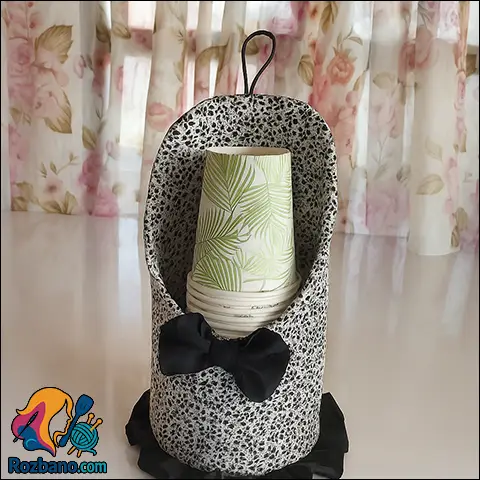 دوخت کاور لیوان یکبار مصرف ساده و شیک در خانه