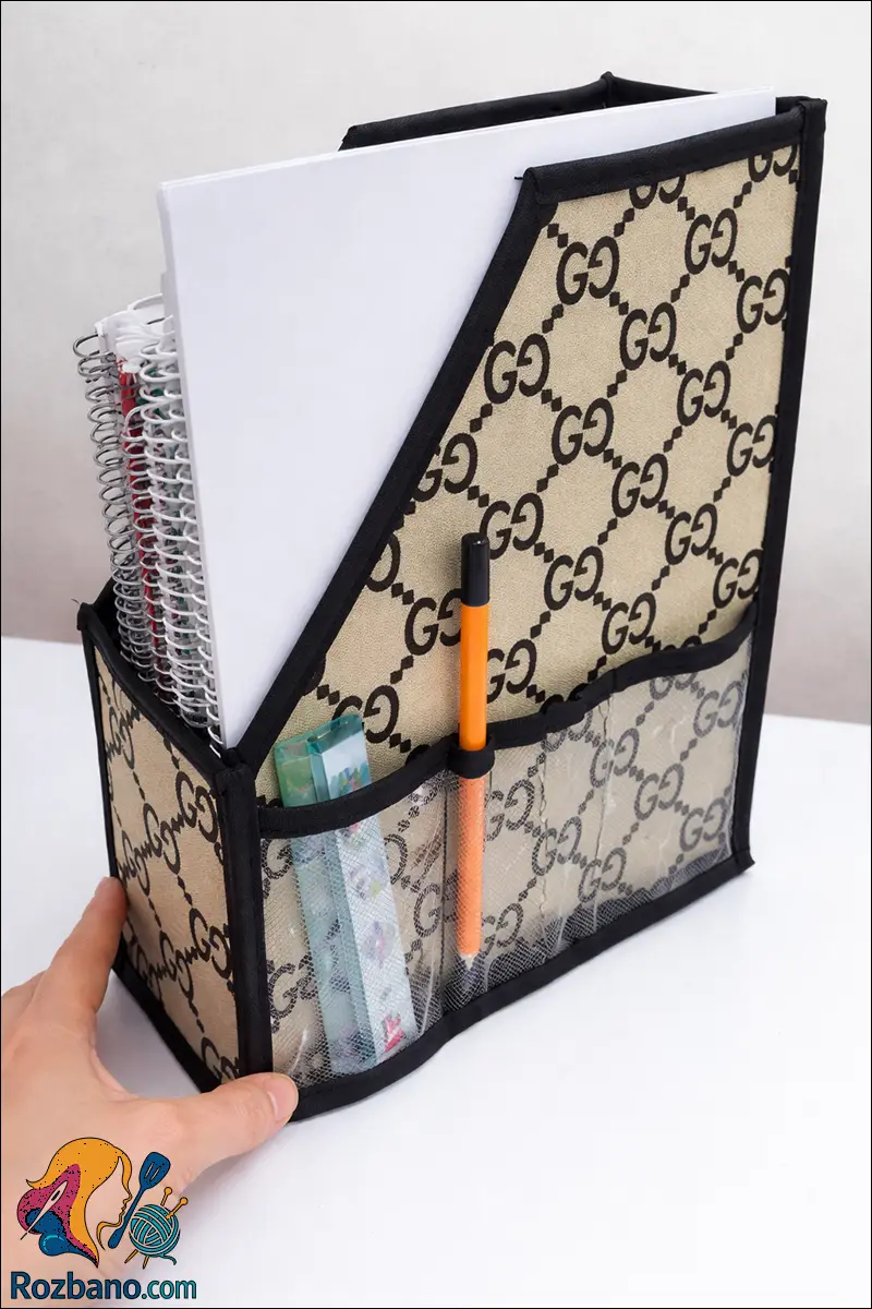 دوخت جا کتابی پارچه ای مناسب میز و کتابخانه