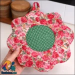 دوخت دستگیره آشپزخانه طرح گل با آموزش ساده خیاطی