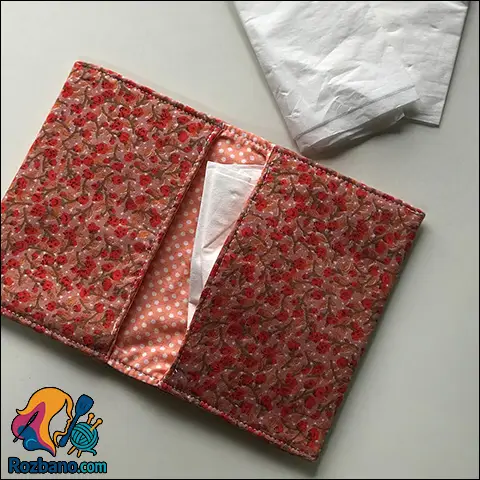 آموزش مرحله به مرحله دوخت کاور دستمال جیبی