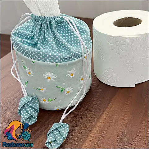 آموزش دوخت کاور دستمال رولی مرحله به مرحله