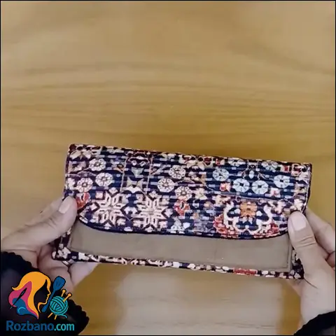 آموزش کامل دوخت کیف پول زنانه راحت و کاربردی