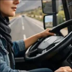 رانندگی ماشین سنگین زنان