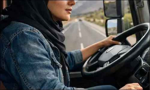 ورود زنان به رانندگی ماشین سنگین