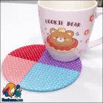 ایده خلاقانه دوخت زیر لیوانی پارچه ای خانگی