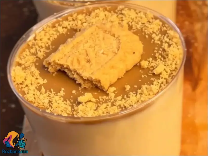 آموزش دسر ليواني خوشمزه کافه اي بدون قالب