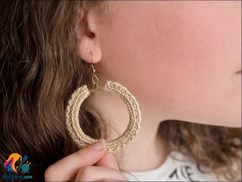 بافت گوشواره دستبافت ساده و خاص با آموزش رایگان