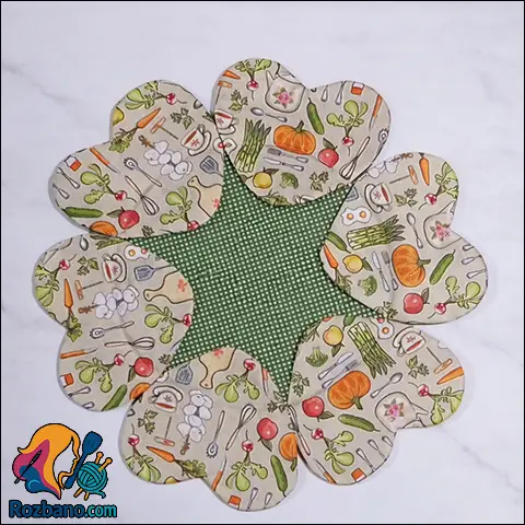 دوخت زیر بشقابی قلبی برای کسب درآمد در خانه