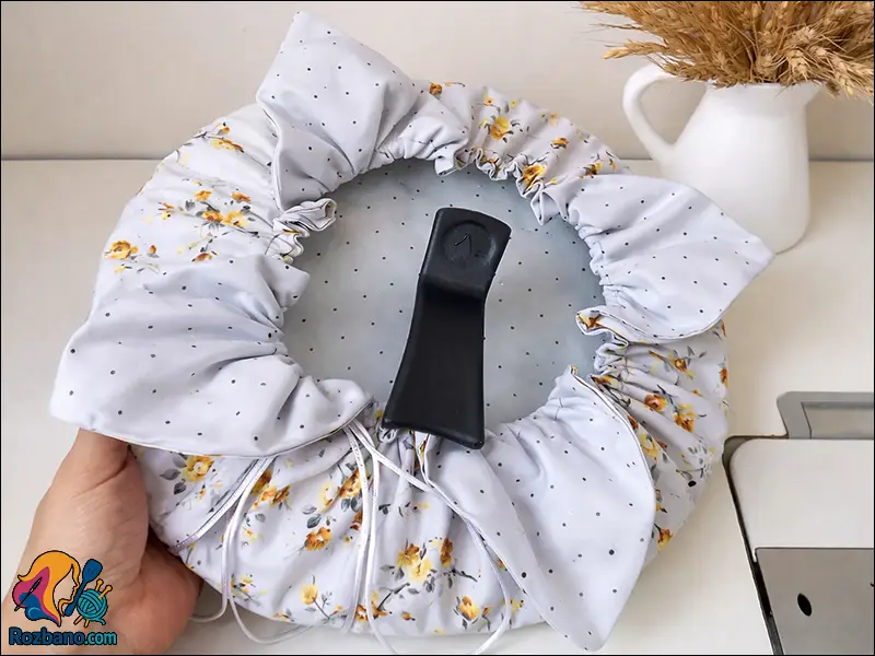 دوخت دمکنی فری سایز دو رو با پارچه کتان نخ