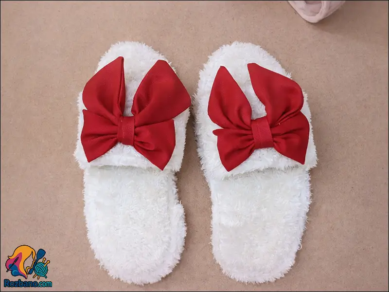 آموزش خیاطی و دوخت دمپایی روفرشی فانتزی برای کسب درآمد