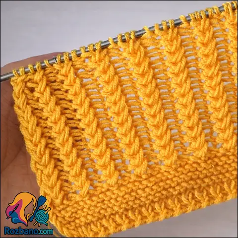 بافت پترن دومیل بافی همه پسند مناسب مدل بافت زیبا