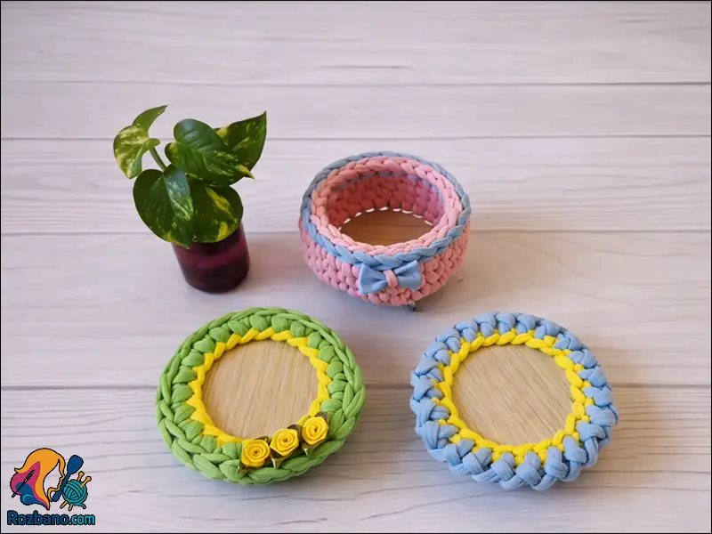 بافت سه مدل هفت سین جذاب با آموزش تریکوبافی